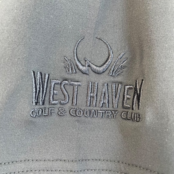 FootJoy FJ Golf Shirt Navy Blue West Haven Golf & Country Club Logo Men’s Large - Picture 7 of 16